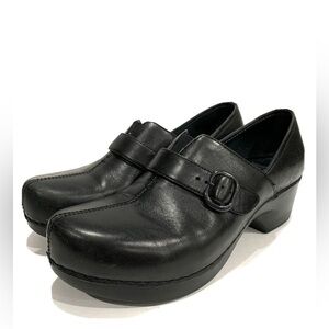 Dansko Jane Full Grain Leather Clogs - Workwear Casual Comfort Professional